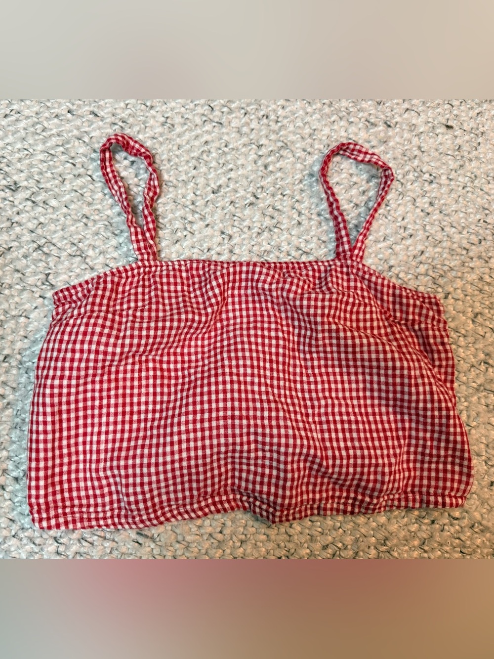 Ten Sixty Sherman gingham crop top